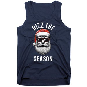 Rizz The Season Silly Christmas Funny Santa Tank Top