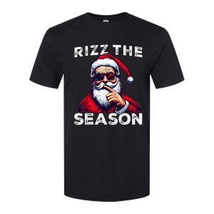 Rizz The Season Funny Santa Joke White Elephant Christmas Softstyle CVC T-Shirt