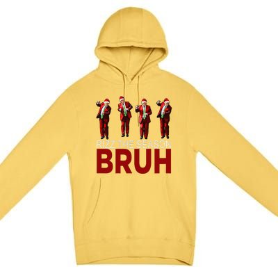 Rizz The Season Bruh Funny Maga Santa Trump Dance Christmas Premium Pullover Hoodie