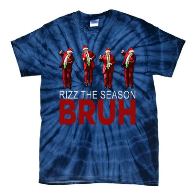 Rizz The Season Bruh Funny Maga Santa Trump Dance Christmas Tie-Dye T-Shirt