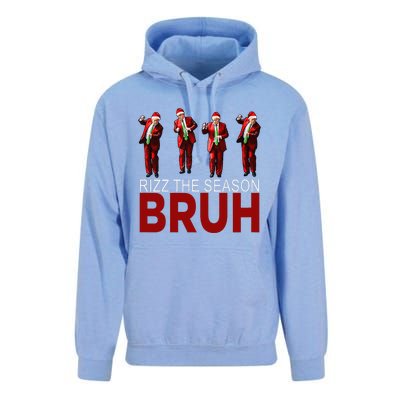 Rizz The Season Bruh Funny Maga Santa Trump Dance Christmas Unisex Surf Hoodie