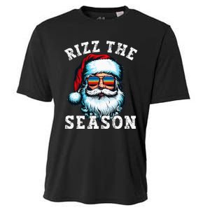 Rizz The Season Funny Christmas Rizzmas Santa Claus Rizzler Cooling Performance Crew T-Shirt