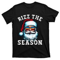 Rizz The Season Funny Christmas Rizzmas Santa Claus Rizzler T-Shirt