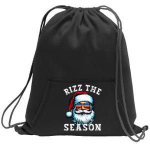 Rizz The Season Funny Christmas Rizzmas Santa Claus Rizzler Sweatshirt Cinch Pack Bag