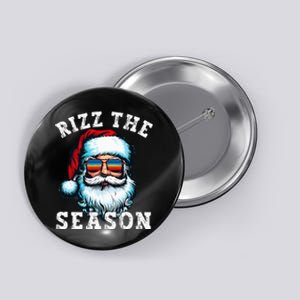 Rizz The Season Funny Christmas Rizzmas Santa Claus Rizzler Button