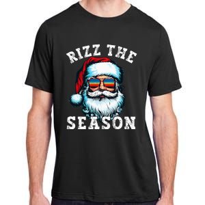 Rizz The Season Funny Christmas Rizzmas Santa Claus Rizzler Adult ChromaSoft Performance T-Shirt