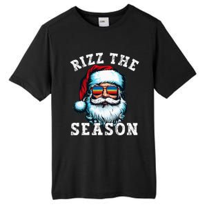 Rizz The Season Funny Christmas Rizzmas Santa Claus Rizzler Tall Fusion ChromaSoft Performance T-Shirt