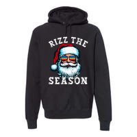 Rizz The Season Funny Christmas Rizzmas Santa Claus Rizzler Premium Hoodie