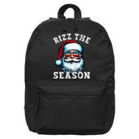 Rizz The Season Funny Christmas Rizzmas Santa Claus Rizzler 16 in Basic Backpack