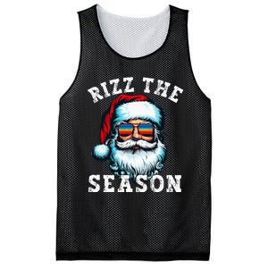 Rizz The Season Funny Christmas Rizzmas Santa Claus Rizzler Mesh Reversible Basketball Jersey Tank