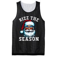 Rizz The Season Funny Christmas Rizzmas Santa Claus Rizzler Mesh Reversible Basketball Jersey Tank