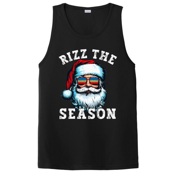 Rizz The Season Funny Christmas Rizzmas Santa Claus Rizzler PosiCharge Competitor Tank