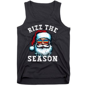 Rizz The Season Funny Christmas Rizzmas Santa Claus Rizzler Tank Top