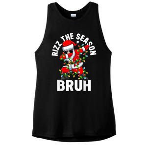 Rizz The Season Bruh Christmas Rizzmas Santa Claus Rizzler Ladies PosiCharge Tri-Blend Wicking Tank