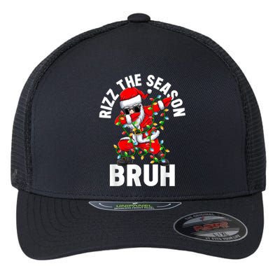 Rizz The Season Bruh Christmas Rizzmas Santa Claus Rizzler Flexfit Unipanel Trucker Cap