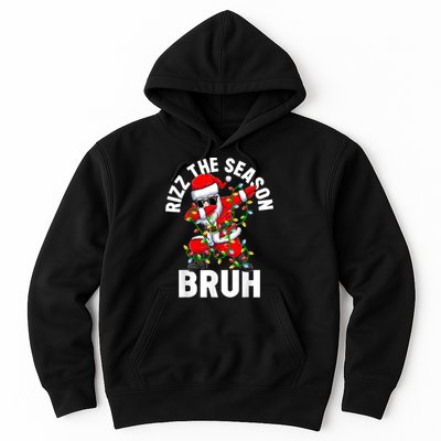 Rizz The Season Bruh Christmas Rizzmas Santa Claus Rizzler Hoodie