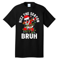 Rizz The Season Bruh Christmas Rizzmas Santa Claus Rizzler Tall T-Shirt