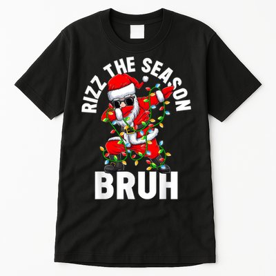 Rizz The Season Bruh Christmas Rizzmas Santa Claus Rizzler Tall T-Shirt