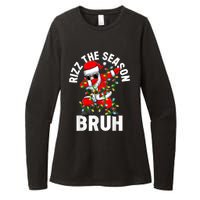 Rizz The Season Bruh Christmas Rizzmas Santa Claus Rizzler Womens CVC Long Sleeve Shirt