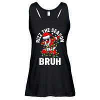 Rizz The Season Bruh Christmas Rizzmas Santa Claus Rizzler Ladies Essential Flowy Tank