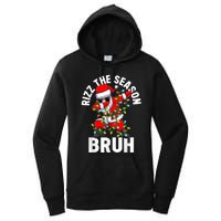 Rizz The Season Bruh Christmas Rizzmas Santa Claus Rizzler Women's Pullover Hoodie