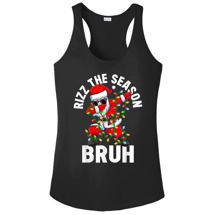 Rizz The Season Bruh Christmas Rizzmas Santa Claus Rizzler Ladies PosiCharge Competitor Racerback Tank