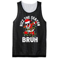 Rizz The Season Bruh Christmas Rizzmas Santa Claus Rizzler Mesh Reversible Basketball Jersey Tank