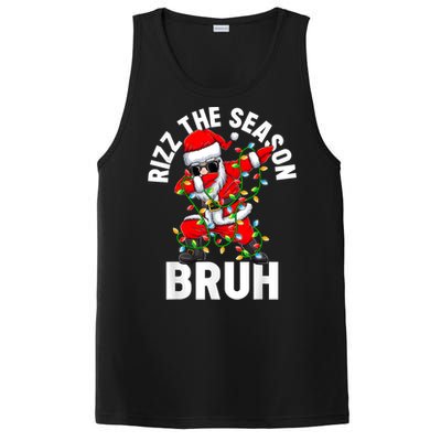 Rizz The Season Bruh Christmas Rizzmas Santa Claus Rizzler PosiCharge Competitor Tank