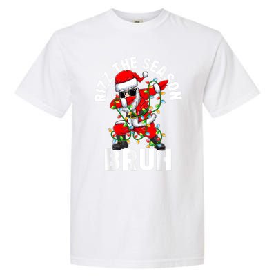 Rizz The Season Bruh Christmas Rizzmas Santa Claus Rizzler Garment-Dyed Heavyweight T-Shirt