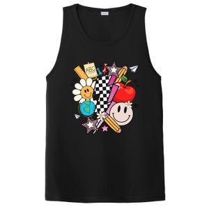 Retro Teacher Sublimation Cute Teacher Back To School Meaningful Gift PosiCharge Competitor Tank