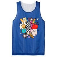 Retro Teacher Sublimation Cute Teacher Back To School Meaningful Gift Mesh Reversible Basketball Jersey Tank