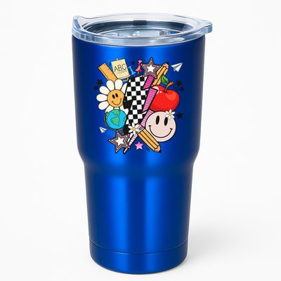 Retro Teacher Sublimation Cute Teacher Back To School Meaningful Gift Tumbler