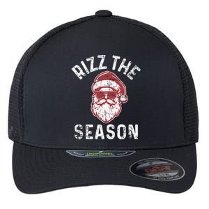 Rizz The Season Funny Christmas Rizzmas Santa Claus Rizzler Gift Flexfit Unipanel Trucker Cap