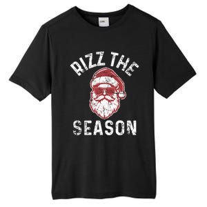 Rizz The Season Funny Christmas Rizzmas Santa Claus Rizzler Gift Tall Fusion ChromaSoft Performance T-Shirt