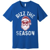 Rizz The Season Funny Christmas Rizzmas Santa Claus Rizzler Gift Premium T-Shirt