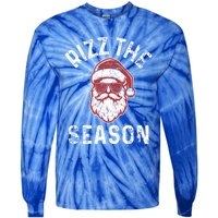 Rizz The Season Funny Christmas Rizzmas Santa Claus Rizzler Gift Tie-Dye Long Sleeve Shirt