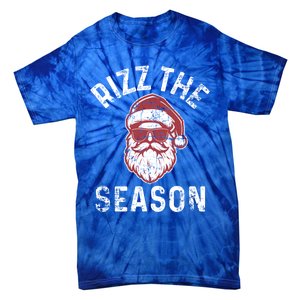 Rizz The Season Funny Christmas Rizzmas Santa Claus Rizzler Gift Tie-Dye T-Shirt