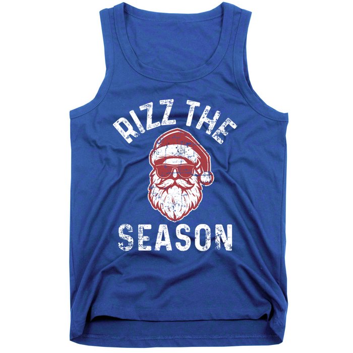 Rizz The Season Funny Christmas Rizzmas Santa Claus Rizzler Gift Tank Top