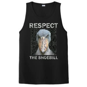 Respect The Shoebill African Bird Aztec Mayan Bird Lover PosiCharge Competitor Tank