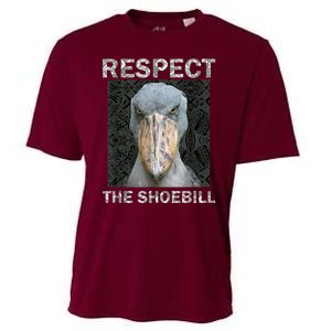 Respect The Shoebill African Bird Aztec Mayan Bird Lover Cooling Performance Crew T-Shirt