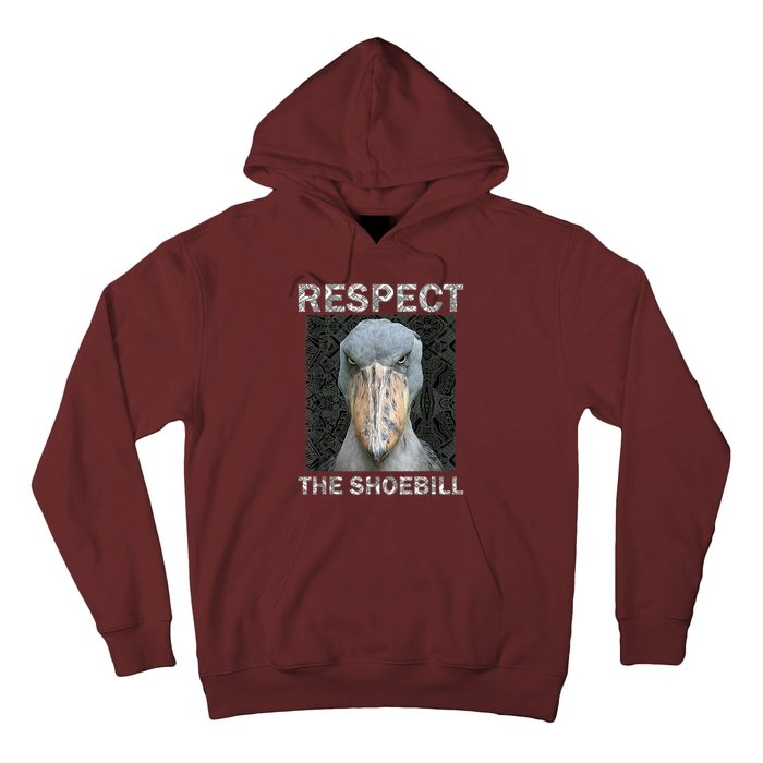 Respect The Shoebill African Bird Aztec Mayan Bird Lover Hoodie