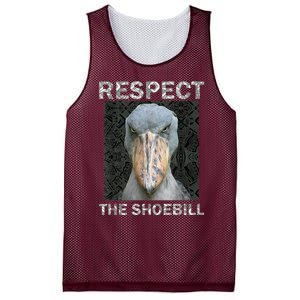 Respect The Shoebill African Bird Aztec Mayan Bird Lover Mesh Reversible Basketball Jersey Tank