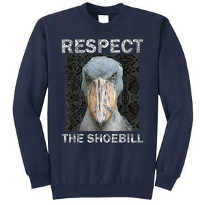 Respect The Shoebill African Bird Aztec Mayan Bird Lover Sweatshirt