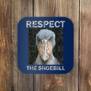 Respect The Shoebill African Bird Aztec Mayan Bird Lover Coaster