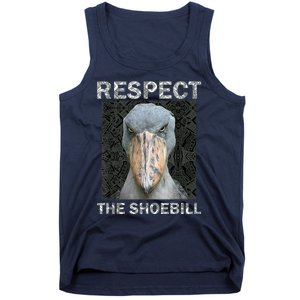 Respect The Shoebill African Bird Aztec Mayan Bird Lover Tank Top