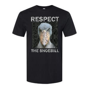 Respect The Shoebill African Bird Aztec Mayan Bird Lover Softstyle CVC T-Shirt