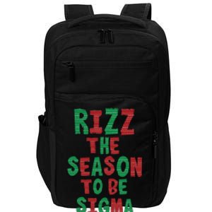 Rizz The Season Funny Gen Alpha Slang Christmas Teacher Impact Tech Backpack