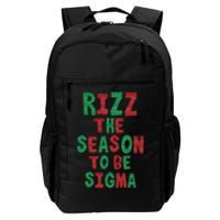 Rizz The Season Funny Gen Alpha Slang Christmas Teacher Daily Commute Backpack