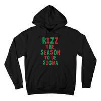 Rizz The Season Funny Gen Alpha Slang Christmas Teacher Tall Hoodie