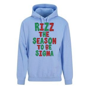 Rizz The Season Funny Gen Alpha Slang Christmas Teacher Unisex Surf Hoodie